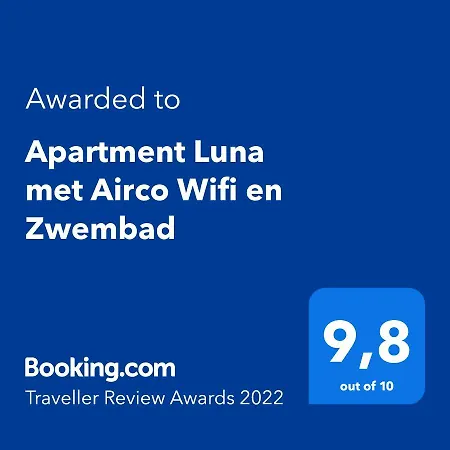 Apartment Luna Met Airco Wifi En Zwembad